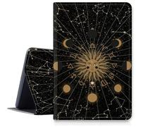 Tarot Sun Moon Case for iPad Pro 11 inch (2024 Model, 5th Gen), Shockproof PU Leather Folding Adjustable Stand Case with Auto Sleep/Wake for 11" iPad Pro 5th Gen 2024