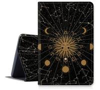 Tarot Sun Moon Case for Samsung Galaxy Tab S6 Lite 10.4" 2024/2022/2020 (SM-P620/P610/P613/P615), Shockproof PU Leather Folding Stand Case with Auto Sleep/Wake for Galaxy Tab S6 Lite