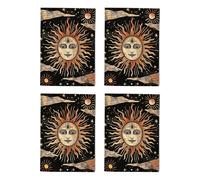 Tarot Sun Stars Sky Art Cards Multipack of 4 Celestial Greeting Cards For Any Occasion Blank Inside A6 10 x 15 cm