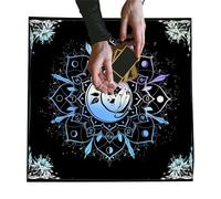 Tarot Table Cloth for Reading - Witch Tablecloth Celestial Tarot Deck Square Wall Tablecloth Holy Place Home Decor Butterfly and Sea of Flowers