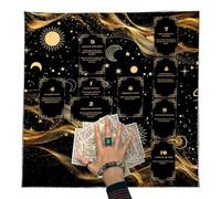 Tarot Table Cloth | Portable Waterproof Foldable Tablecloth,Divination Card Mat - for Spiritual Ritual, Divination, Fortune Telling, Beginner