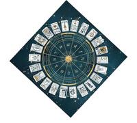 Tarot Table Cloth | Square Divination Altar Tablecloth | Flannel Card Pad Metaphysical Horoscope Board Game Mat for Runes, Divination & Beginner