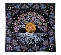 Tarot Tablecloth - 64cm Dutch Velvet Winter Edition | Square Divination Altar Cloth, Professional Oracle Card Reading, Luxury & Meditation Decor