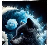 Tarot Tablecloth Altar Cloth Dragon/Wolf Astrology Tablecloth Divination Card Cloth Tapestry Wall Decor