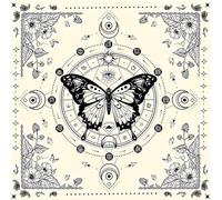 Tarot Tablecloth Altar Cloth Moon Butterfly Astrology Tablecloth Divination Card Tapestry Wall Decor Divination Card Table Wall Decor