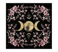 Tarot Tablecloth Altar Cloth Moon Flower Pattern Astrology Table Loss Divination Card Cloth Tapestry Wall Decor Nerve Table Cloth Wall Decor