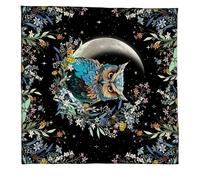 Tarot Tablecloth Altar Cloth Sun Moon / Owlology Astrology Sacred Cloth Tapestry Wall Decor Sun Moon / Owl Tarot Card Spiritual Deck Cloth