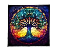Tarot Tablecloth Circle Tree Pattern Astrology Altar Cloth Cloth Cloth Table Cloth Tapestry Magic Supply Card Table Wall Decor