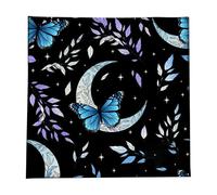 Tarot Tablecloth - Flannel Divination Cloth | 50cm Butterfly Floral Mystic Pattern | Soft Durable Altar Cloth For Tarot Reading, Meditation & Spiritual Ritual Use