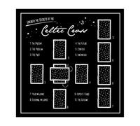 Tarot Tablecloth Moon Flower Pattern Astrology Altar Cloth Cloth Table Cloth Tapestry Magic Supplies