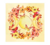 Tarot Tablecloth Moon Flower Pattern Astrology Altar Cloth Cloth Table Cloth Tapestry Magic Supplies