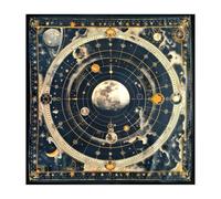 Tarot Tablecloth Moon Planet Astrology Altars Cloth Divinations Card Table Cloth Tapestry Witchcrafts Supplies Divinations Card Table Wall Decors