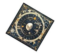 Tarot Tablecloth Moon Planet Astrology Altars Cloth Divinations Card Table Cloth Tapestry Witchcrafts Supplies Divinations Card Table Wall Decors