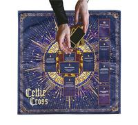 Tarot Tablecloth,Tarot Card Tablecloth - Altar Fabric Tapestry Tablecloth - Square Table Napkin with Tarot Cards Thick Velvet Fabric for Cave Room Kitchen Bar Picni