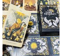Tarot The Solar Kingdom Tarot Set of 86 Illustrated Cards, Major and Minor Arcana with Extra Cards, Celestial Sun and Doves Design