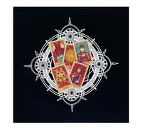 Tarot Towel, Square Table Mat for Divination 49.0 x 49.0 cm | Tarot Tablecloth for Drawing, Oracle Card Reading, Spiritual Practice Meditation Home Living Room Family Meeting Fe
