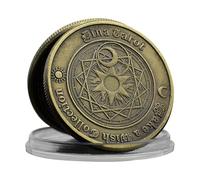 Tarot Twelve Constellation Challenge Coin Coin Make A Wish Collection Commemorative Medal in Capsule Astrology Badge