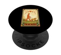 Tarot walker Dog Walking Funny Dog Walker PopSockets Adhesive PopGrip