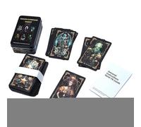 Tarotkarten - Gesellschaftsspiel - Sammelkarten Wahrsagekarten | 78 Karten Set Mit Anleitung Im 13x8cm Format Aus Papier Ideal Für Anfänger Schicksalsdeutung Geschenk Geburtstag Party Kinder