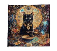Tarots Tablecloth Divinations Table Cover Tarot Reading Oracles Board Game Mat Square Shape Pendulums Altars Table Cloth Fortunes Telling Cloth