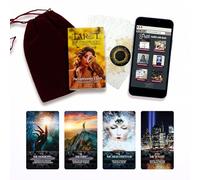 TAROTskills Lightworker’s Tarot Deck Cards with Meanings, Keywords, Reversed, Yes and No, Elements, Ultimate Beginner Deck, Includes Online Education for Learning Tarot and More!
