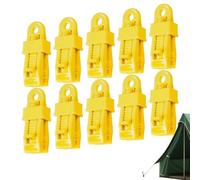 Tarp Clamps - Tarp Clips, Heavy Duty Adjustable Clips, 10 Pieces Tie Downs, Strong Grips | Secure Camping Gear Picnic Truck Boat Cover Shelter Outdoor Awning Greenhouse Canopy Wind Protection