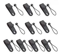 Tarp Clips Heavy Duty, Adjustable Tarpaulin Clamps with Thumb Screws for Camping Tent Canopy Awning, 10 Pack Black