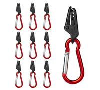 Tarp Clips - Industrial Strength Awning Clamp Set, Multipurpose Trap Fastener, Rugged Anti Slip Bite | Reliable Tension Support for Hiking Cover Shade Sail Banner Canopy Emergincy Outdoor Use
