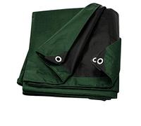 Tarp Cover 6X8 Green/Black 2-Pack Heavy Duty Thick Material, Waterproof, Great for Tarpaulin Canopy Tent, Boat, RV Or Pool Cover!!! (Poly Tarp Heavy Duty 6X8) 1.8 X 2.4 M