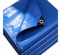 Tarp Sheet Cover 190 x 270 cm Tear-Resistant, Flame Retardant, Uv, Frost-Resistant, Mould-Proof, Easy Foldable Waterproof Tarpaulin - Tarp Sheet Cover for Outdoor Camping, Blue
