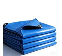 Tarp Sheet Cover 210 x 230 cm Rainproof Tarp Uv Tear Resistant PVC Tarpaulin Sheet Tent with Reinforced Eyelets Weatherproof Camping Ground for Garden, Gazebo, Blue