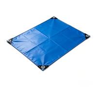 Tarp Sheet Cover 420 x 640 cm Heavy Duty, Mould-Resistant, Easy to Wash - PVC Material, Reinforced Edges Lightweight PVC Plastic Tarp for Outdoor Camping, Blue