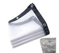 Tarp Waterproof, Large Waterproof Tarp, 6.5' x 6.5' Extra Large Tarp with Grommets - Tarpaulina Poly Poly Windproof, UV Resistant Solar Fabric for Chicken Porch Elbow
