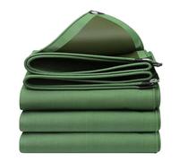 Tarp Weatherproof Sheet, Green 600g/m² Heavy Duty Reinforced Ground Sheet Tarp Cover with Strong Eyelets, Dustproof Cover for Camping Boat Car Picnic Outdoor Furniture(1x4m)
