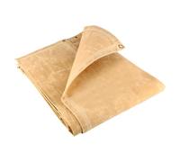 TARPAFLEX 3.6m x 5.5m Cotton Canvas Tarpaulin Water Resistant Heavy Duty Tarp Sheet Cover, 18oz Multipurpose Groundsheet With UV Protection & Tear Resistant Material