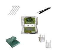 Tarpaflex Garden Clear Up Kit with Tarpaulin, 2 Mini Bulk Bags, Cable Ties & Tent Pegs - Reusable Garden Waste Bags for Hedge Trimmings, Leaves, Weeds, Grass Cuttings & Outdoor Tidy Ups