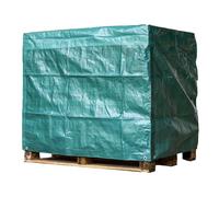 TARPAFLEX Heavy Duty Waterproof Pallet Cover 1200mm x 800mm x 1000mm 140gsm UV Resistant Tarpaulin Pallet Cover (Green)