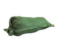 Tarpaflex Rotproofed Hessian Sandbags,Green, 76 cm x 33 cm, Biodegradable Jute Material, String Closure, for Flood Prevention and Construction, Pack of 10