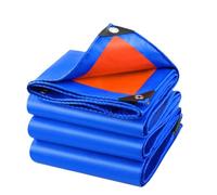 Tarpaulin 145 x 180 cm Waterproof, with Eyelets Tarp Sheet Cover Pe Material, Mould-Proof for Multipurpose Indoor Outdoor Protection, Blue