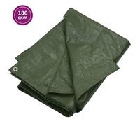 (Green, 180 g/m² 6 x 10 m (W x L)) vidaXL Tarpaulin HDPE Tarp Ground Sheet Covering Multi Colours/Sizes/Models