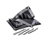 Tarpaulin 2x3m waterproof heavy duty 140g/m² PE tarp sheet Cover incl. 4 fixing ropes - aluminum eyelets every 50cm, reinforced corner & hem, waterproof, UV-resistant, tear-resistant, washable