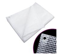 Tarpaulin 4x6 m White LDPE with HDPE Mesh 140g/m² Tear-Resistant Durable Eyelets
