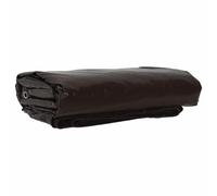 Tarpaulin 650 g/m² Brown Canvas with PVC Coating 3 x 5 m Waterproof Tear-Resistant Weatherproof with Eyelets and Edge Reinforcement for Garden, Car, Boat, Camping, Outdoor Protection in Rain and Wind