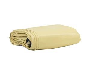 Tarpaulin 650g / m² Beige 5 x 7 m Canvas with PVC Coating