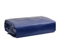 Tarpaulin Blue 4 x 4 m 650 g/m² Canvas with PVC Coating Tear-Resistant Waterproof UV-Resistant for Garden Furniture Car Boat Trailer Camping Outdoor Protective Tarpaulin