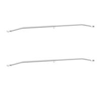 Tarpaulin Bracket for Trailers Adjustable Silver Aluminum Accessory vidaXL