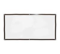 Tarpaulin Clear 1x2 m Transparent Black PE 70% Visibility with Eyelets HeavyDuty
