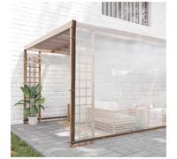 (8 x 12 m) vidaXL Clear Tarpaulin & Eyelets Clear Tarp Waterproof Tarpaulin Polyethylene