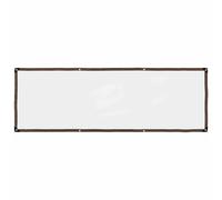 Tarpaulin Clear PE 1x3m Transparent with Black Edge & Aluminium Eyelets 140g/m²