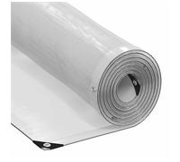 Tarpaulin Clear Transparent 3x6m PE Polyethylene 140g/m² Black Edges Alu Eyelets
